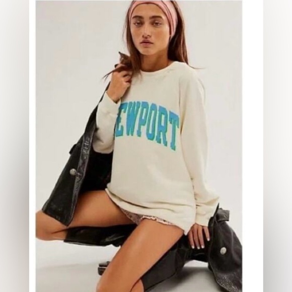Free People Tops - Free People Original Retrobrand Newport Crewneck Sweatshirt- Size Small